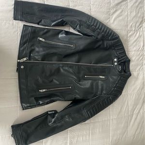 Zara faux leather jacket